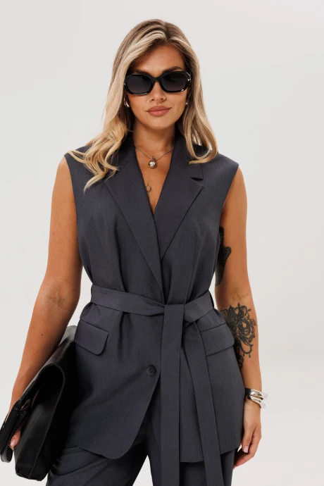 Жилетка *Распродажа Anelli 1502 пепельный вулкан #1