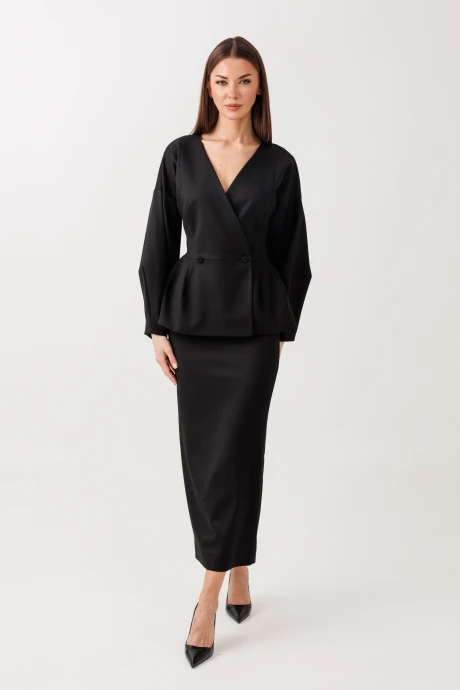 Юбочный костюм V&N Fashion 1113 черный двойка #1