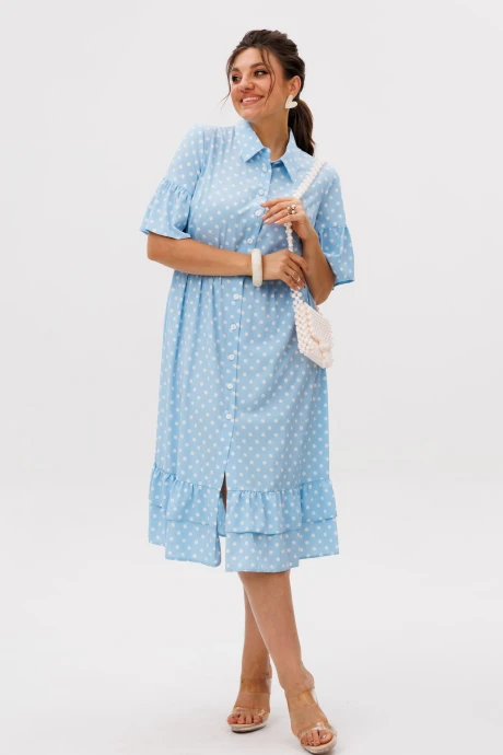 Платье Anelli 1555 небесный цвет #1