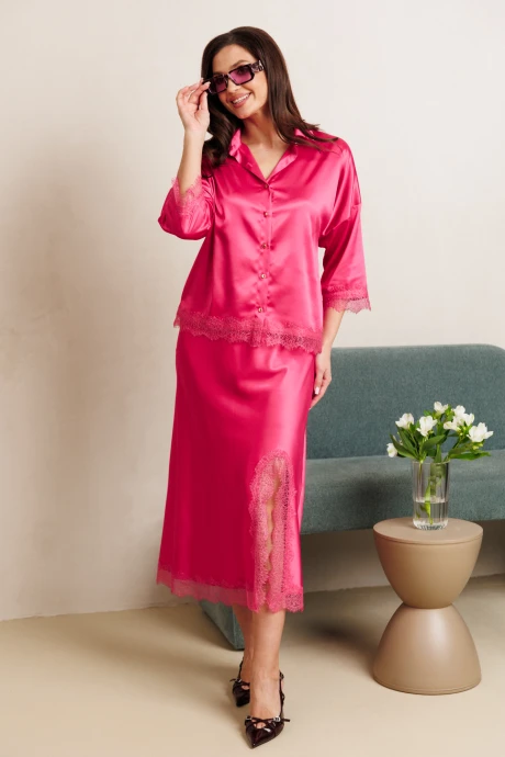 Юбочный костюм Anastasia 1331 фуксия двойка #1