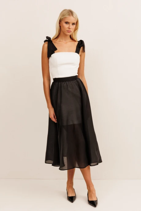 Платье KOKOdea 70017 молочный, чёрный #1