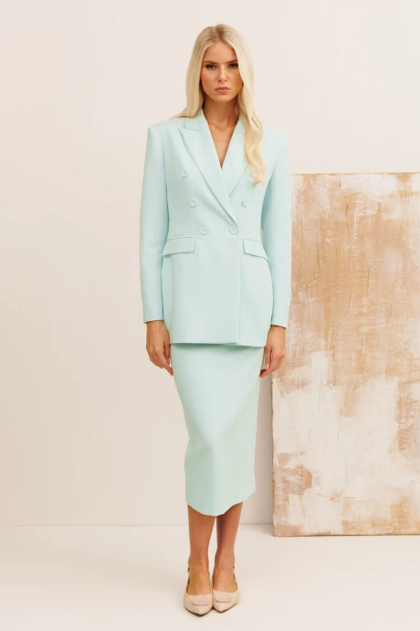 Юбочный костюм KOKOdea 31005 светло-бирюзовый #1