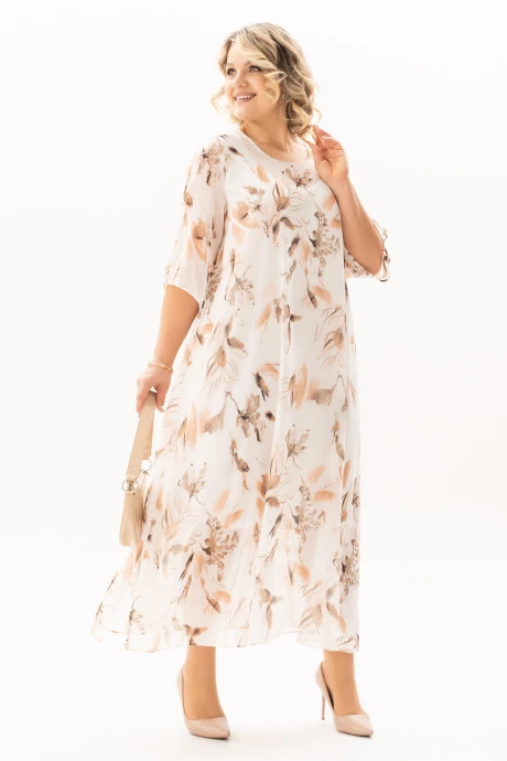 Платье Algranda 4144 Молочный, бежевый #1