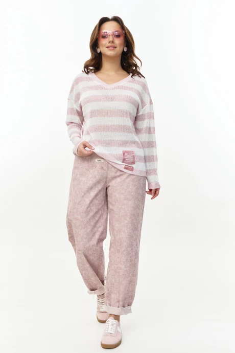 Брюки AVE RARA 4163/1 Пыльно-розовый_мрамор #1