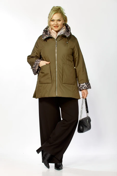 Стеганая куртка Shetti 2215 хаки #1