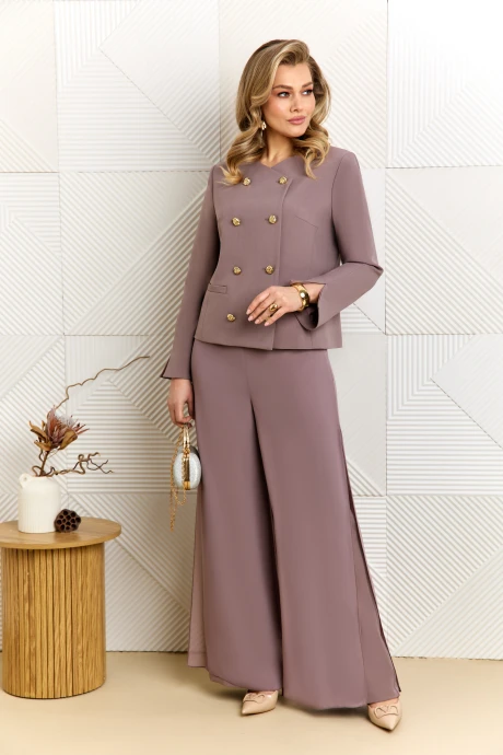 Брючный костюм AGATTI 5999-3 Кофейный #1