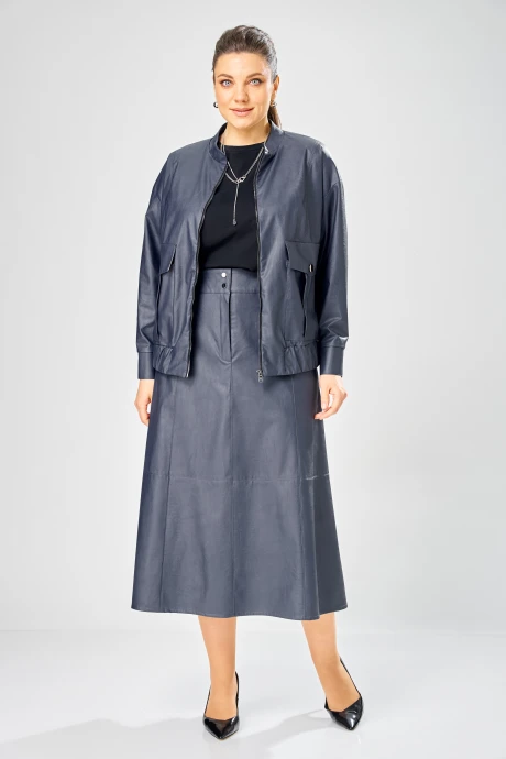 Юбочный костюм Bonna Image 1045/2 серо-синий #1