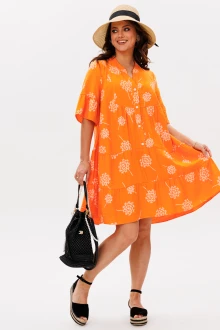 Платье Мублиз 348 оранжевый