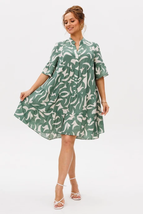 Платье Мублиз 348 олива #1