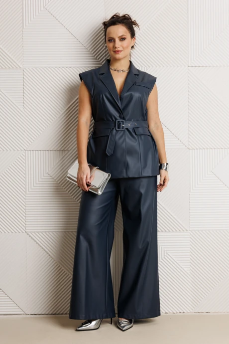 Брючный костюм Мублиз 305 синий #1