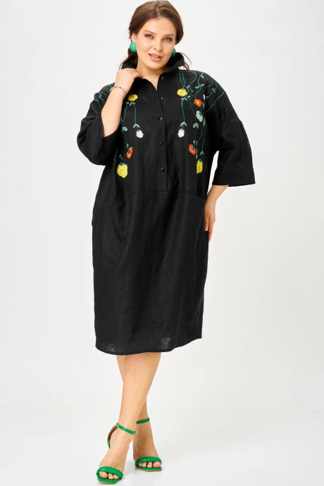 Платье SOVA 11318 черный #1