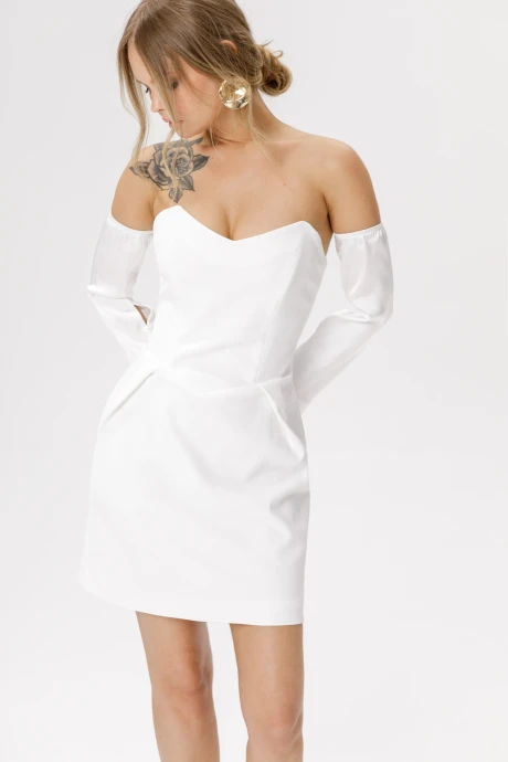Платье PiRS 5691 белый #1