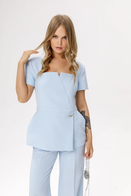 Блузка PiRS 6636 светло-голубой #1