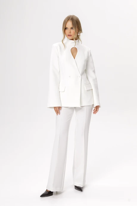Брючный костюм PiRS 6645 белый двойка #1