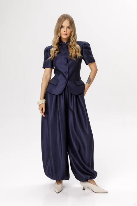 Брючный костюм PiRS 6669 синий двойка #1