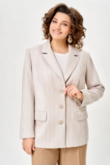 Жакет (пиджак) Swallow 910 Бежевый «Серая елочка»