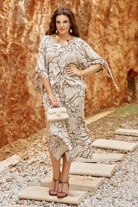 Юбочный костюм Vittoria Queen 28973 платиновый, принт двойка #1