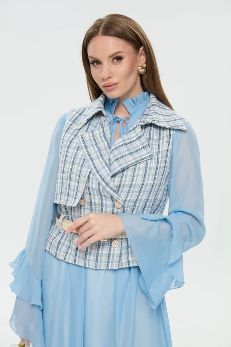 Жилетка NikVa 1026-3 небесно-синий #1