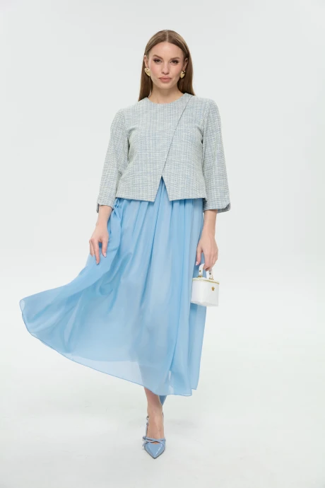 Платье NikVa 1007-3 небесный #1