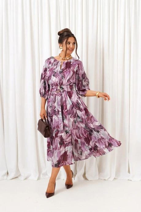 Платье Beautiful&Free 6412 бордовый #1