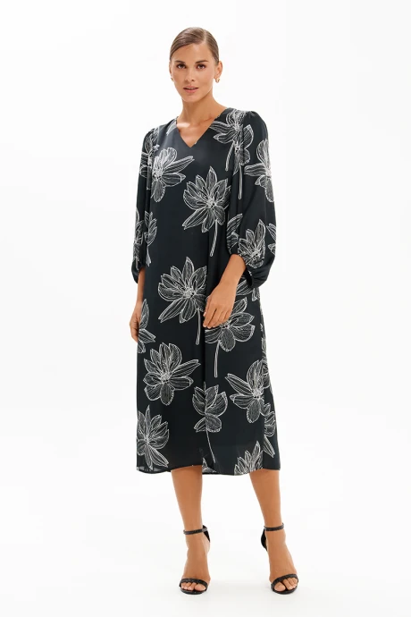 Платье FRIDAY by NELVA 51733 черный принт #1