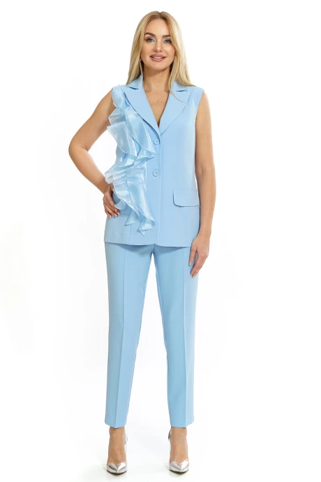 Брючный костюм ALANI COLLECTION 2478 голубой #1
