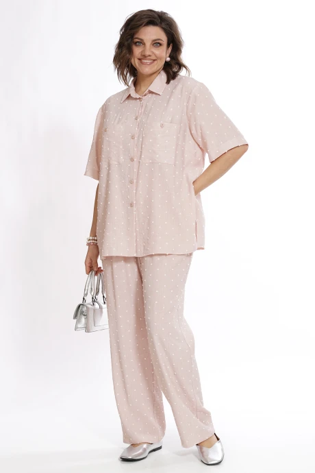 Брючный костюм ALANI COLLECTION 2527 пудра #1