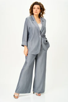 Брючный костюм Michel Chic 1446 стальной серый двойка