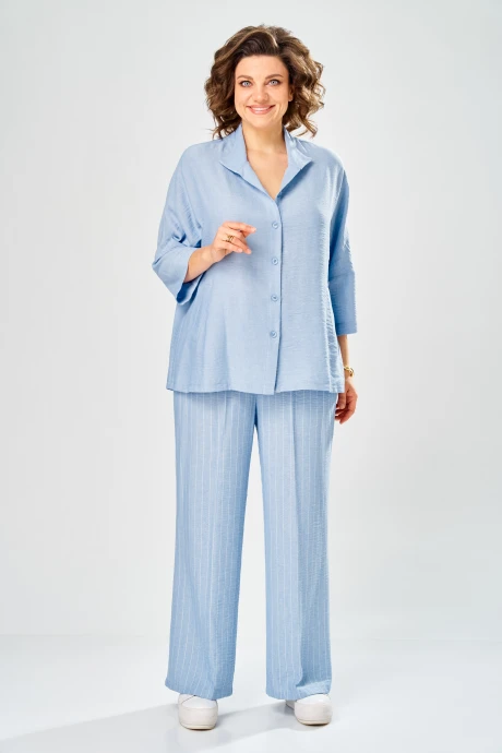 Брючный костюм Diamant 2162 голубой #1