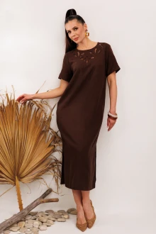 Платье Галеан-стиль 1011 коричневый