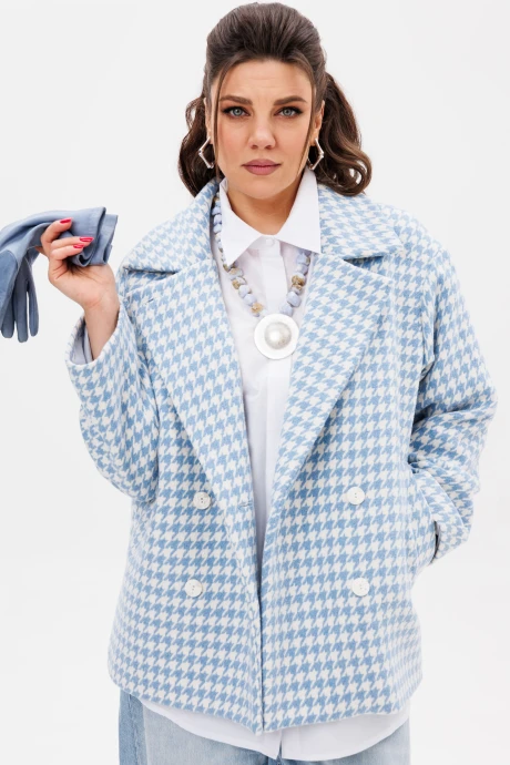 Пальто *Распродажа Anelli 1469 небесный узор #1