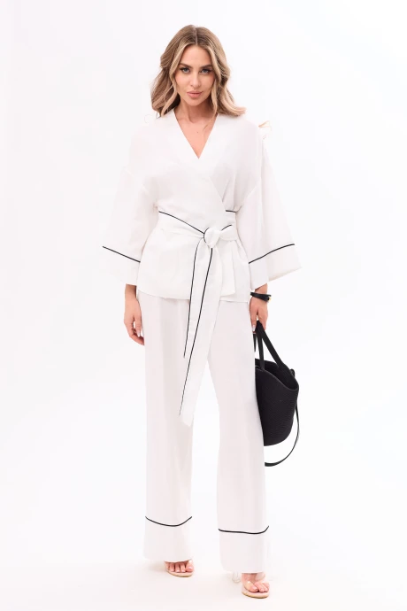 Брючный костюм Golden Valley 6764 белый двойка #1