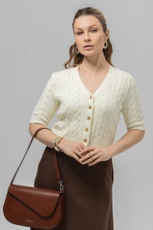 Кардиган Romgil РВ0402-ВИ4 молочный