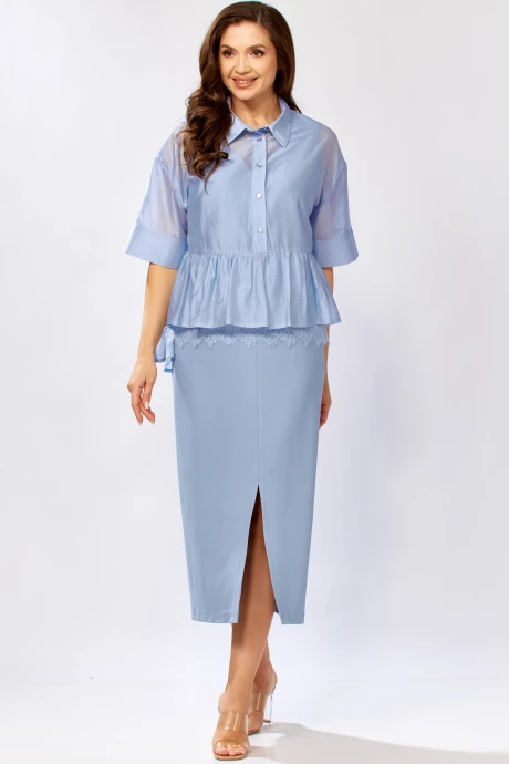 Костюм с платьем KaVaRi 8062.1 голубой двойка #1