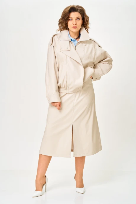 Куртка Anastasia Mak 1322 бежево-жемчужный #1