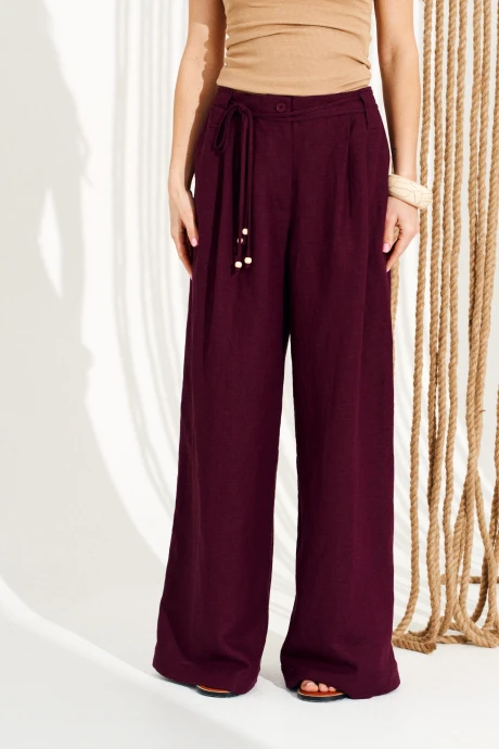 Брюки ELLETTO 12388 винный #1