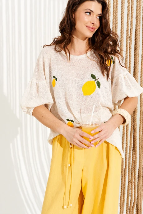 Джемпер (кофта) ELLETTO 13006 бежевый #1