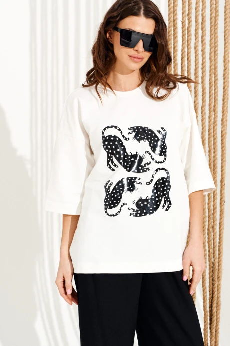 Джемпер (кофта) ELLETTO 13007 молочный #1