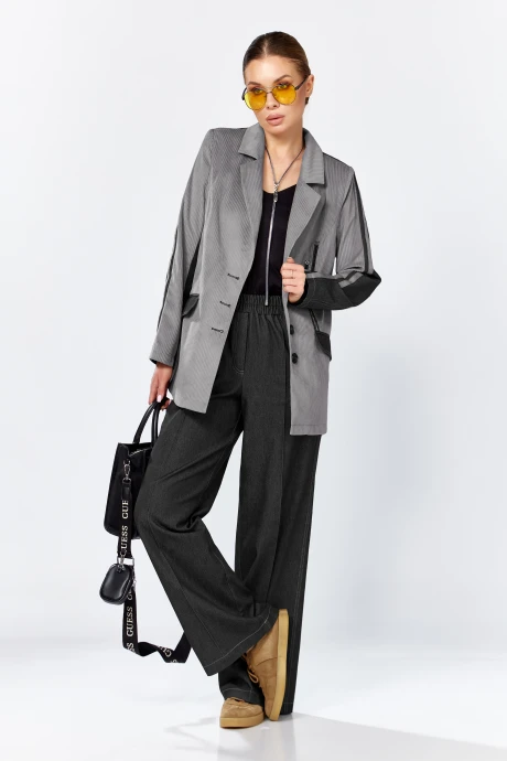 Брючный костюм Lady Secret 25223 серый-черный двойка #1