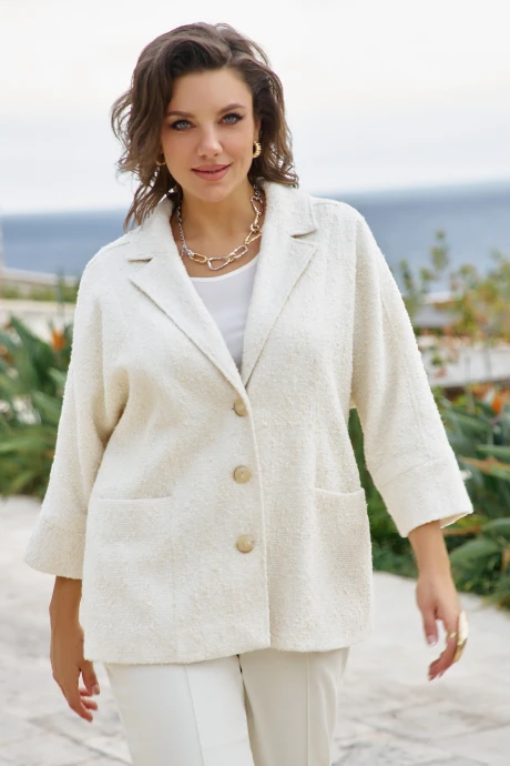 Жакет (пиджак) *Распродажа Vittoria Queen 27923ж экрю #1