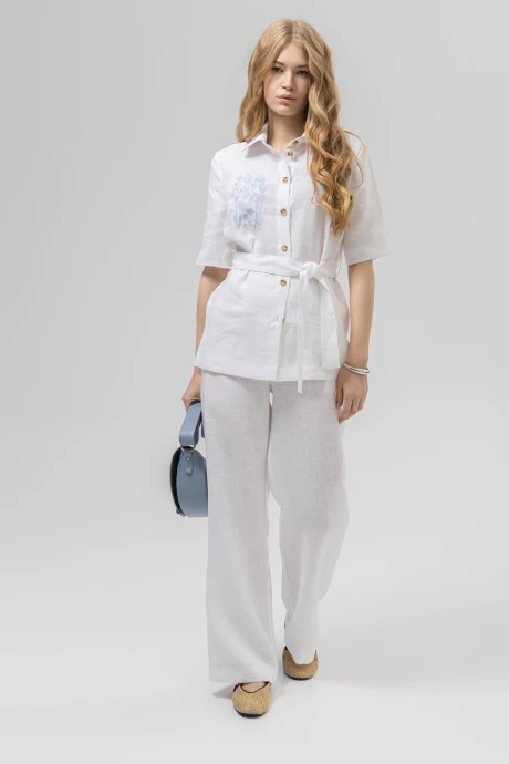 Блузка Romgil РТ0188-ЛЕ4 белый #1