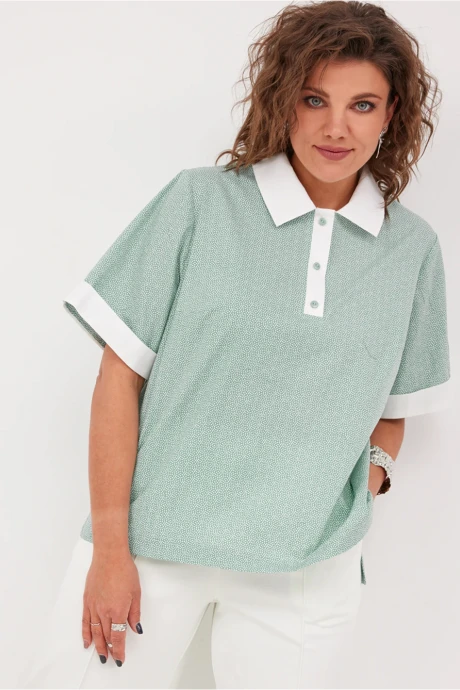 Блузка *Распродажа BegiModa 4126 Шалфей #1