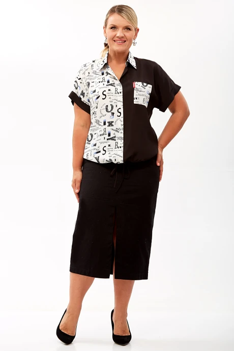 Блузка Таир-Гранд 62445 белый #1