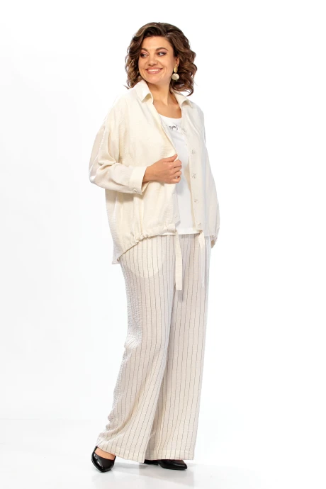 Брючный костюм Diamant 2166 молочно-бежевый #1