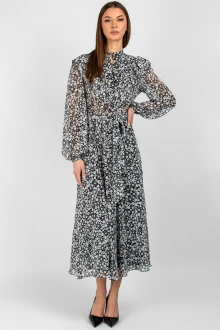 Платье VIZAVI 833 черно-белый