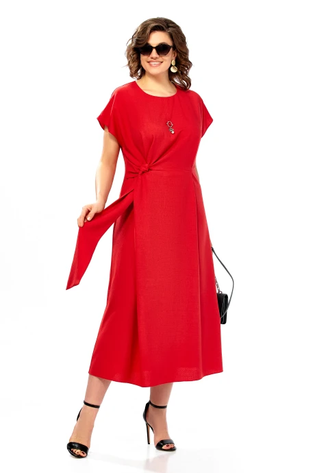 Платье Ольга Стиль 1019 красный #1