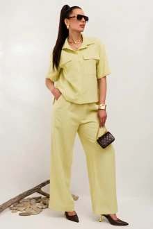 Брючный костюм Галеан-стиль 982.1 лимонный двойка