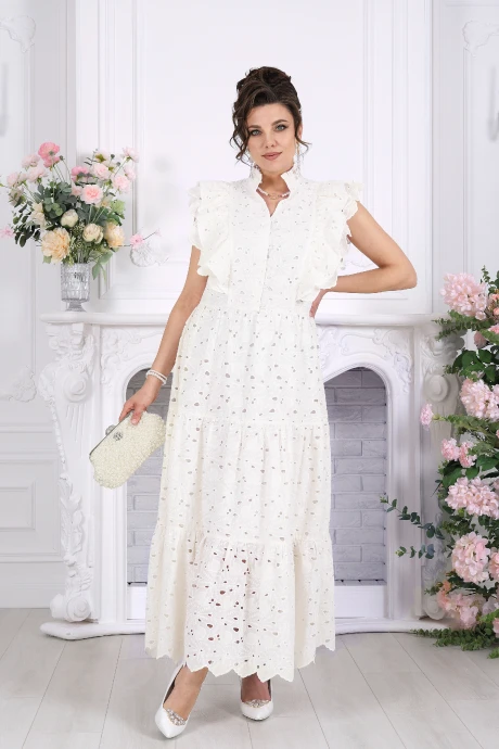 Платье Нинель Шик 6111 молочный #1