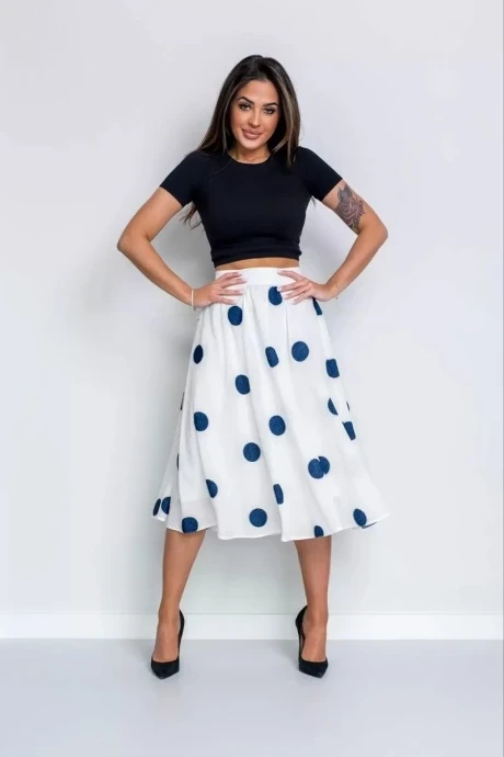 Юбка *Распродажа NIKA.PL 05017 белый синий #1