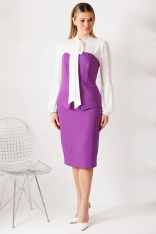 Юбочный костюм Мода-Юрс 26-2963 пурпурный